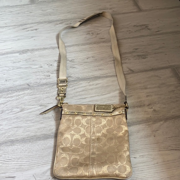 Coach Bags Coach Gold Crossbody Bag Poshmark